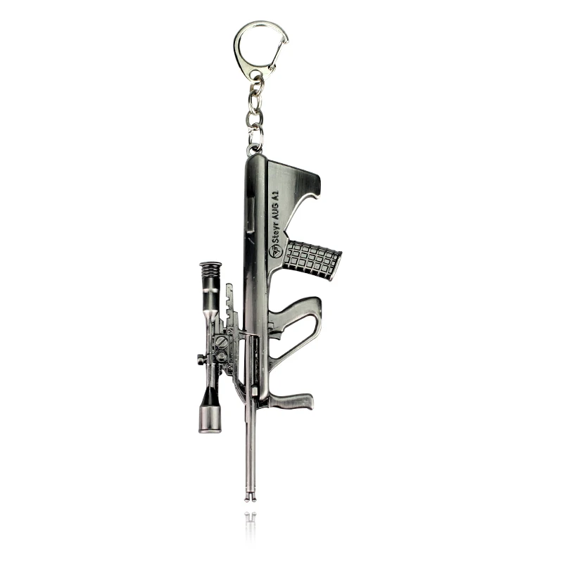 Novelty Counter Strike Gun Keychain Men Trinket M4A1 AK47 Rifle Sniper Awp CS GO Saber Men\'s Bag Car Key Chain Jewelry Souvenirs