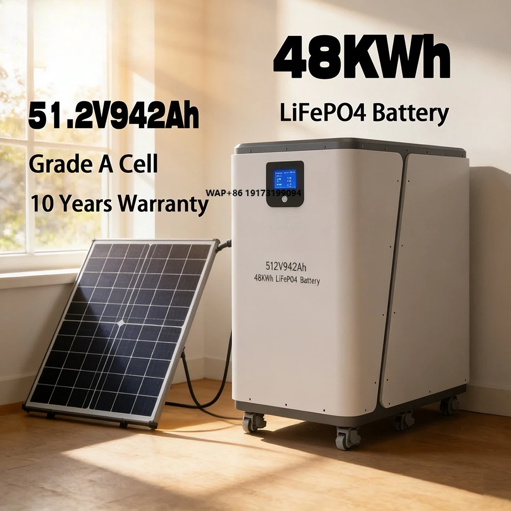 Home Energy Storage LiFePO4 Battery 48V 628Ah 942Ah Long Cycle Life Solar Inverter Compatible Off-Grid Living Grid Backup Power