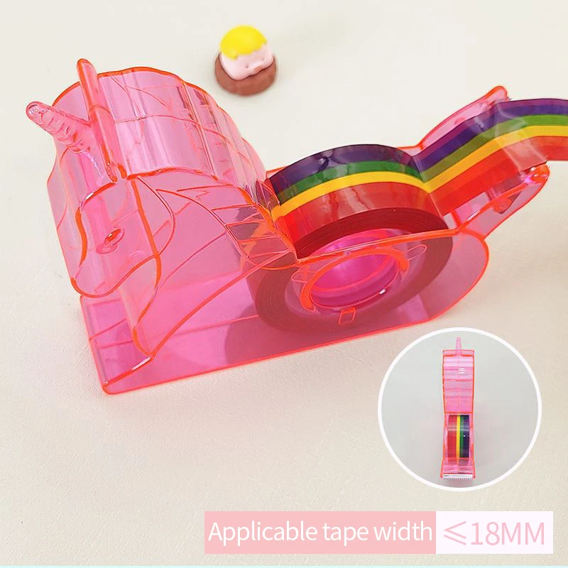 Creatieve Flamingo Tape Cutter Groothandel Student Notebook Eenhoorn Tape Machine Desktop Multifunctionele Tape Dispenser
