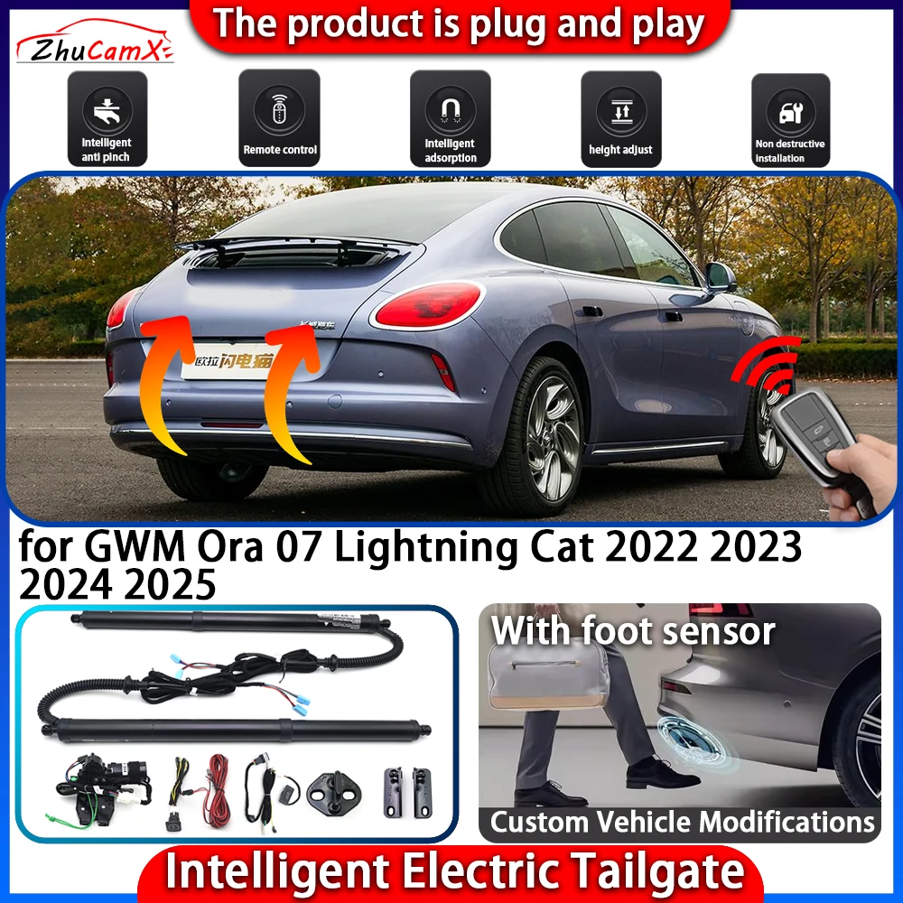 Smart Powered Tailgate System for GWM Ora 07 Lightning Cat 2022 2023 2024 2025 Automatic Intelligent Trunk Lift Control Kit