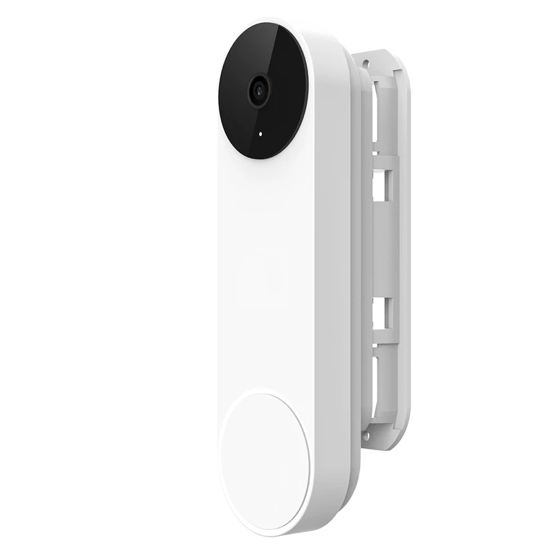Angle Adjustable Doorbell Bracket Replacement Smart Video Doorbell Bracket Left Right 45 Degree For Google 2021 White