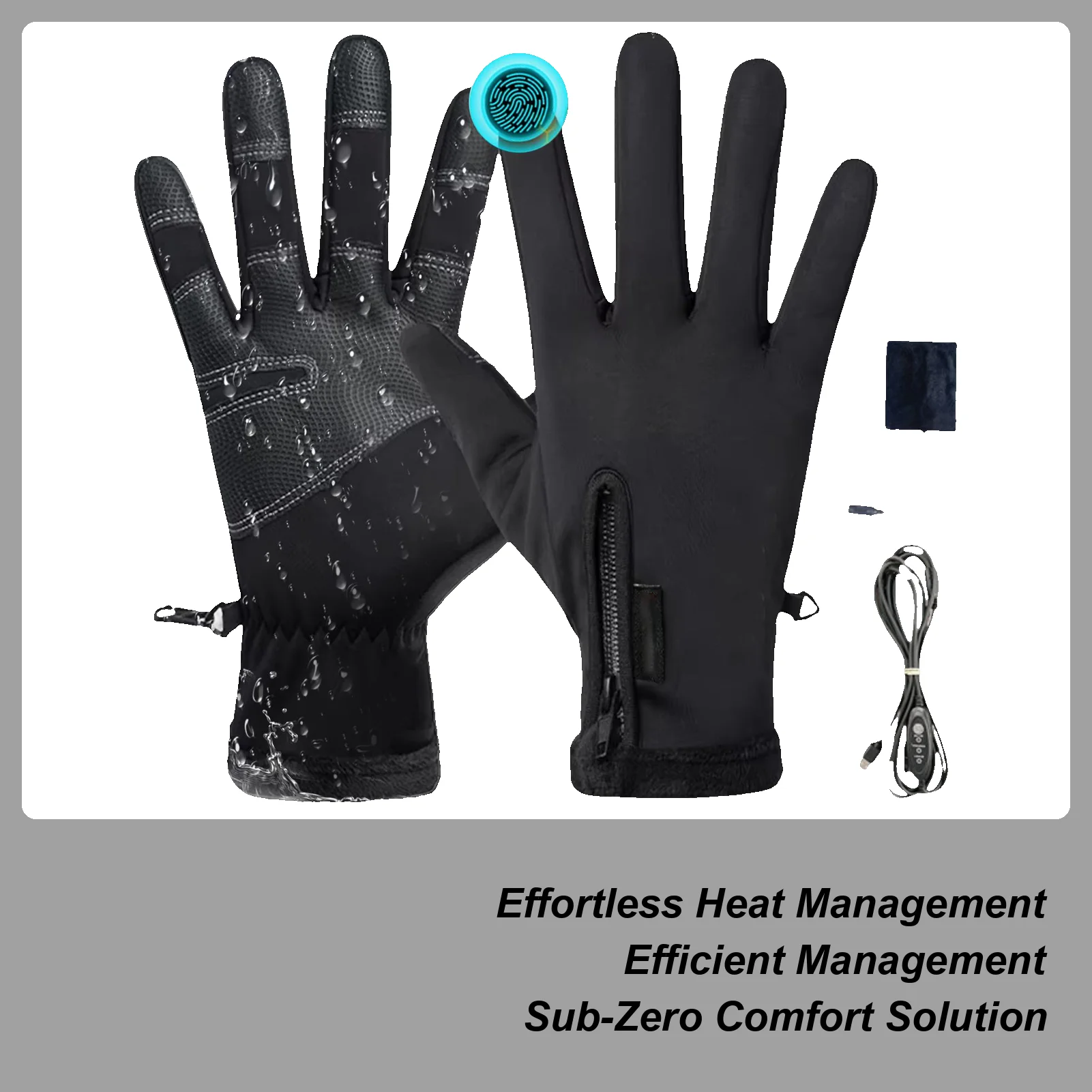 

new Touch Screen Gloves Electric Heated Hand Warmer Winter Warm Electric Heated Gloves Heated Motorcycle Gloves for Women Men