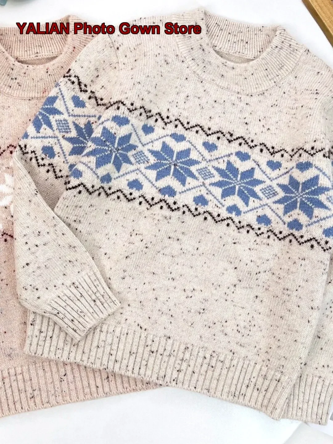 Kids Turtleneck Sweater Boys Girls Autumn Winter Knit Sweater Cashmere Floral Print Warm Base Layer Top Newborn