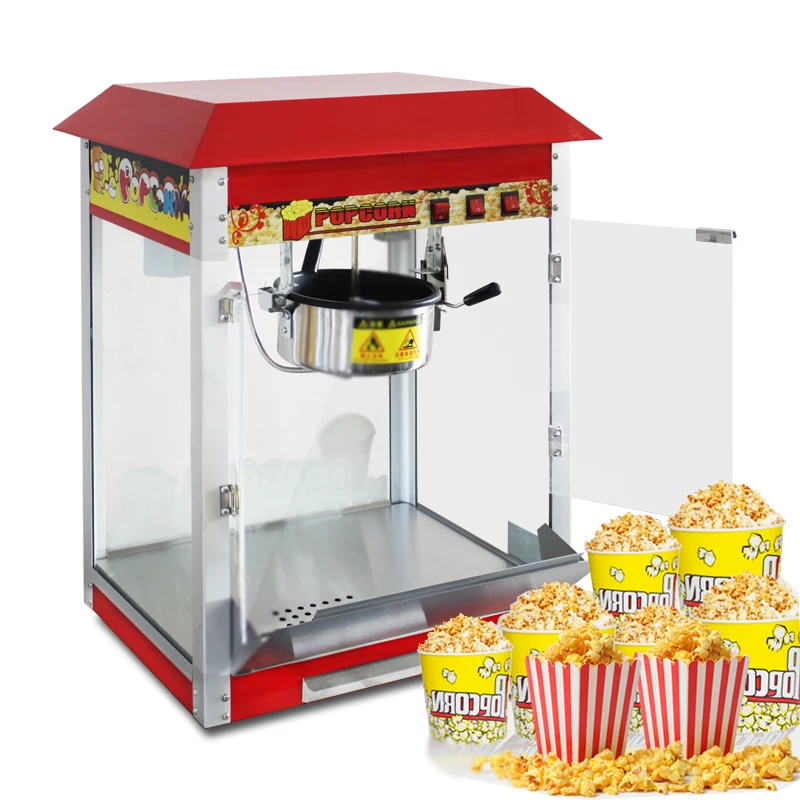 Commercial Stall Automatic Bulking Machine Electric Spherical Butterfly Popcorn Machine Roof Popcorn Machine