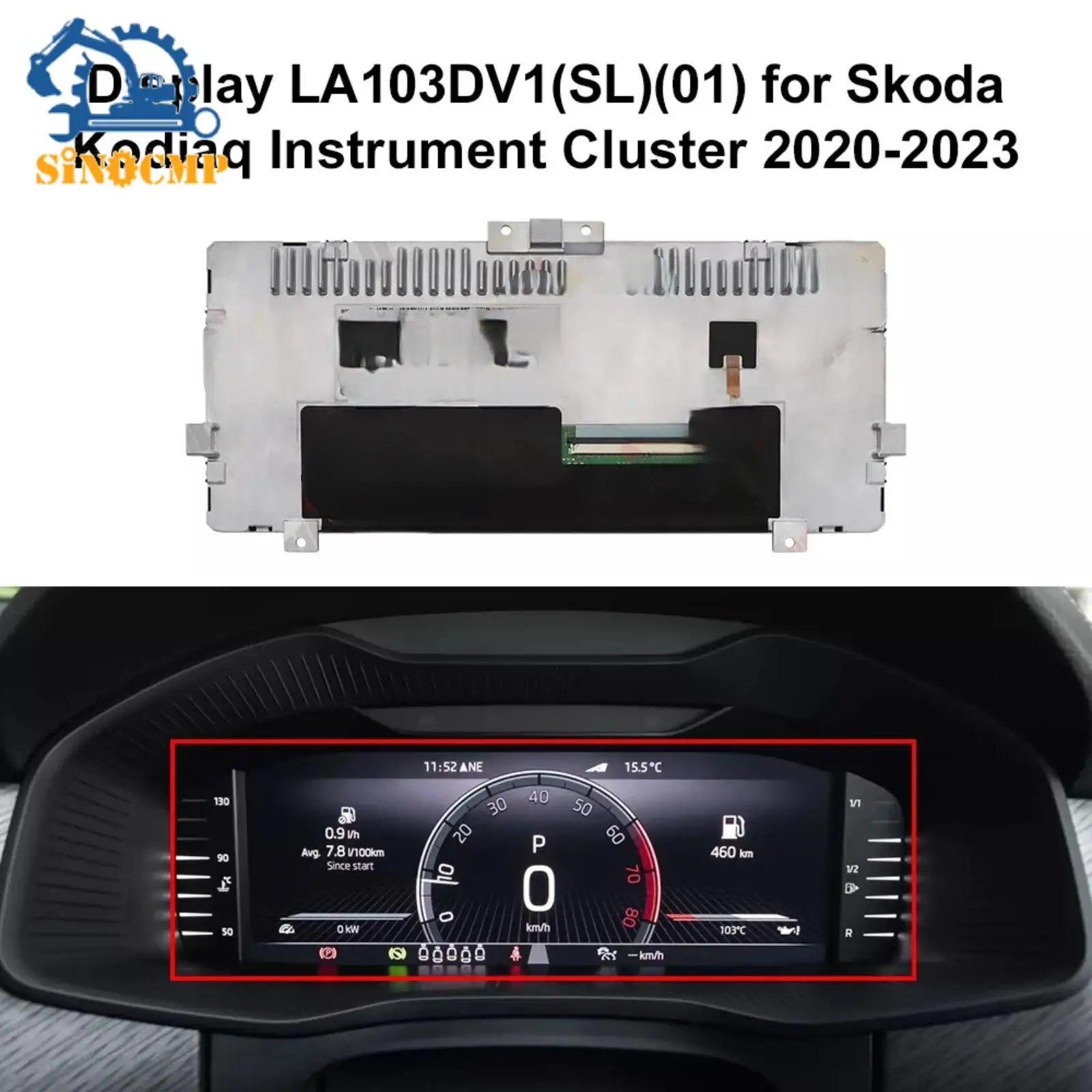 

Дисплей приборной панели LA103DV1 для VW T-Roc SKODA Kodiaq 2018-2023, цифровой экран, автомобильные аксессуары