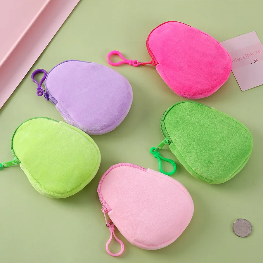 Portafoglio Zero per bambini dei cartoni animati per bambini borsa carina regalo divertimento creativo espressione di Avocado portamonete in peluche