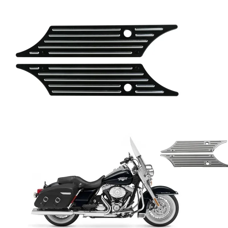 

For Harley Touring Road King Street Electra Glide 1993-2013 CVO Ultra Classic Accesorios moto Saddlebag Latch Cover