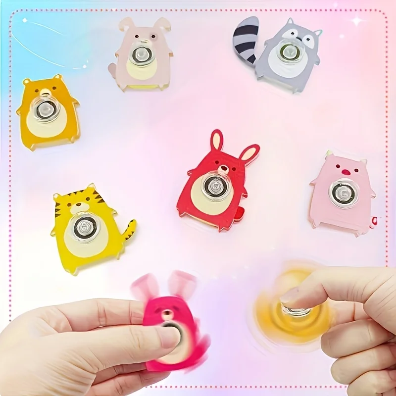 5/15/30pcs Cute Animal Fidget Spinners Durable Plastic Antistress Rotating Toys for Kids Buy Toys Christmas Gift Party Favor