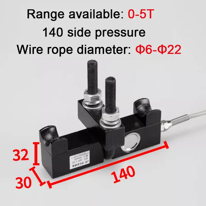 Crane Overload Clamp On Wire Rope Tension Load Cell Sensor