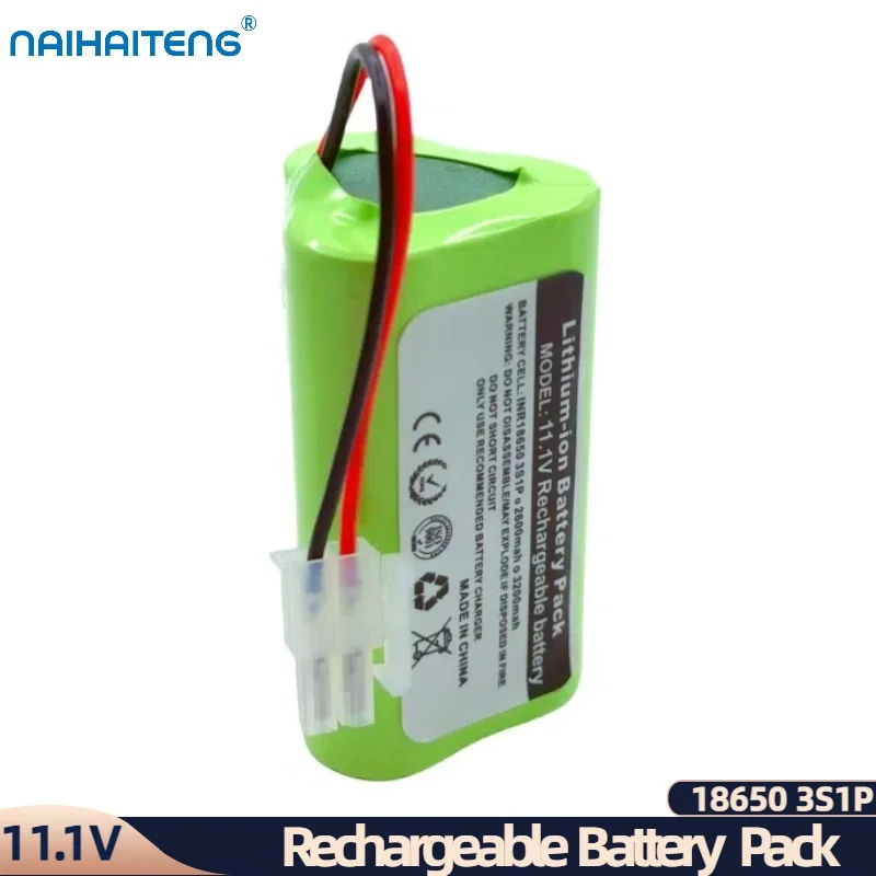 11.1V 10.8V 2600mAh 3200mAh 18650 3S1P Li-ion Rechargeable Battery Pack For Robot Vacuum Cleaner TOTAL TVCRR30201 Wholesale