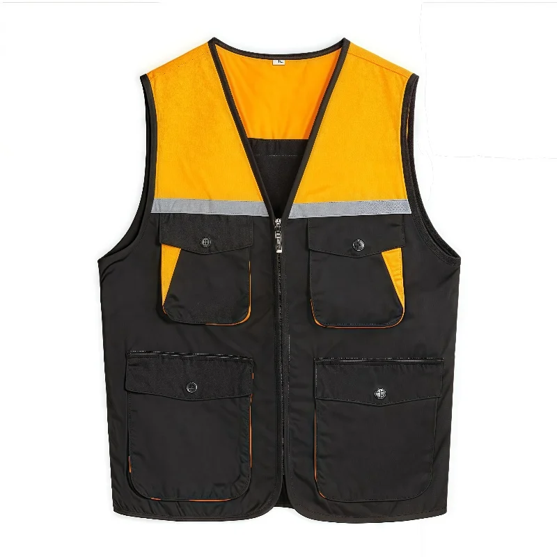 Customized Logo for High-End Work Clothes and Vests Labor Protection Advertising Activities Construction Vest Embroidery