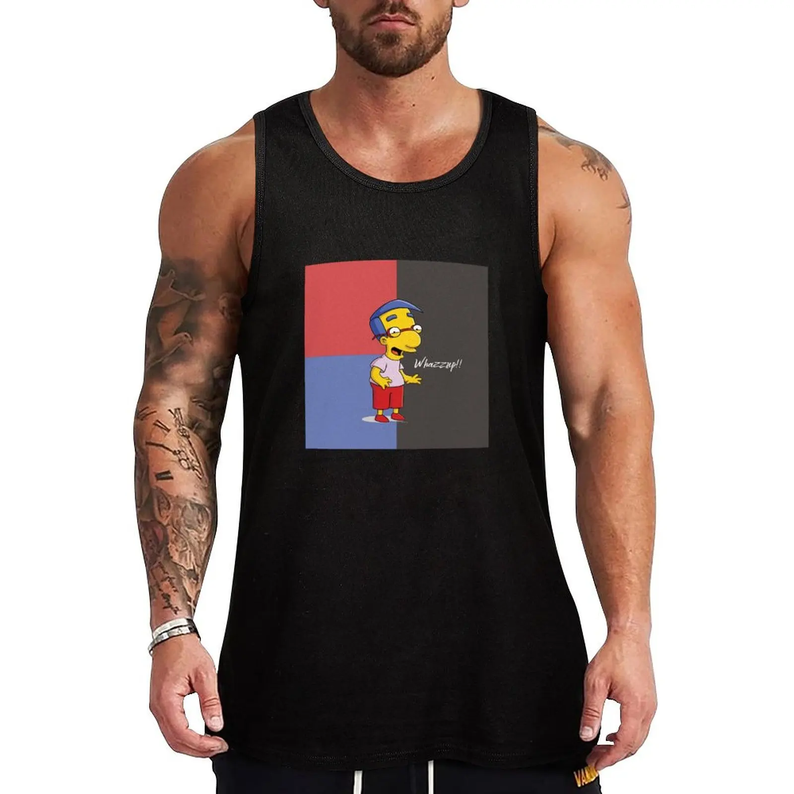 

Whazzup!! Tank Top Daily Loose Tank Top Casual Sleeveless Summer Wear