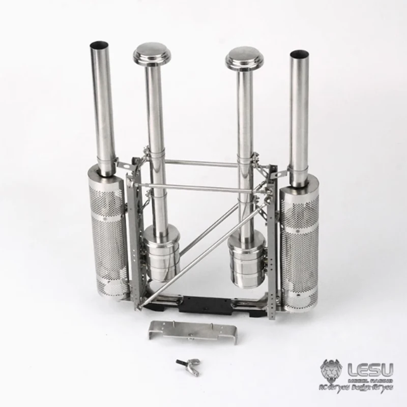 RC 1/14 LESU Metall-Luftfilter-Auspuffrohr für Tamiya Hydraulikbagger, Lader, Muldenkipper, für VOLVO Anhänger-Kipper DIY-Teile – Detail 1