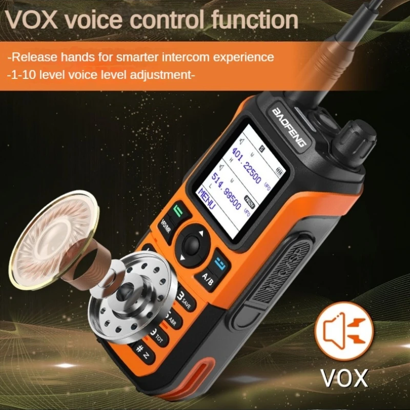 Baofeng UV-21 PRO جهاز اتصال لاسلكي مقاوم للماء بالأشعة فوق البنفسجية ثنائي الجزء بطارية ذات سعة كبيرة وضع الاستعداد الطويل للغاية في الهواء الطلق اتصال داخلي محمول