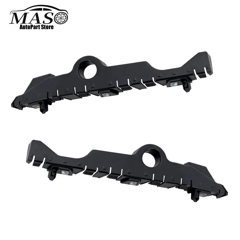 Front Bumper Bracket Left Driver /Right Passenger Side for Chevy Silverado 1500 2019-2022 Black ABS Mounting Support 84624943