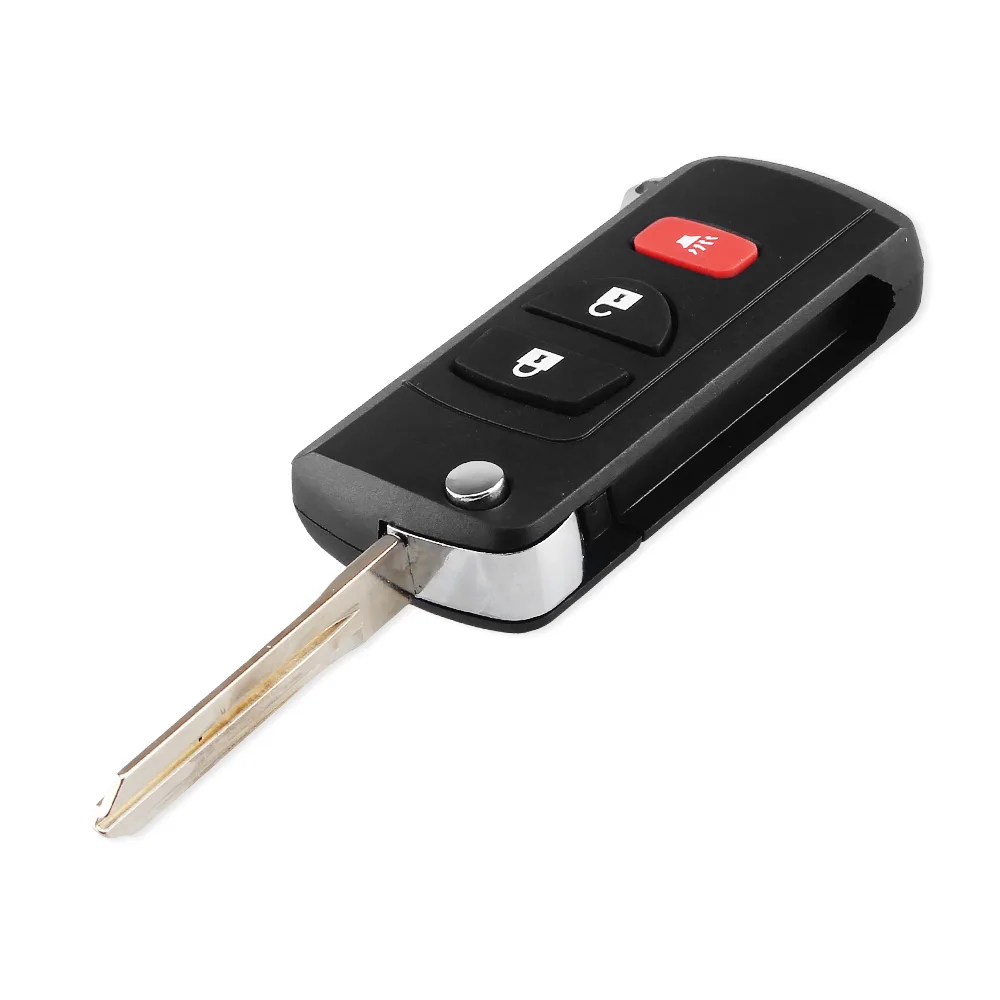 KEYYOU Modified Flip Remote Car Key Shell Case Fob For NISSAN Pathfinder Titan Versa Maxima Frontier Xterra Murano INFINITI