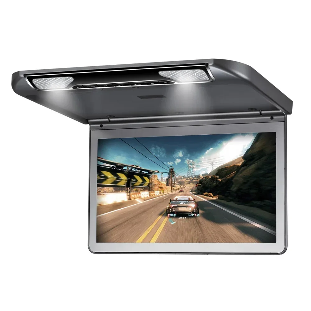 13.3inch digital lcd screen USB SD MP5  Roof Mounted Flip Down Overhead monnitor for Car