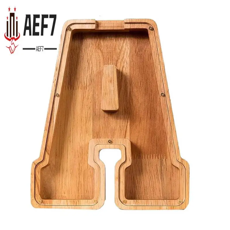 

AEF7-9-дюймовая деревянная копилка с буквами для мальчиков и девочек, копилка для монет для малышей, копилка, подарок на день рождения для детей (A)