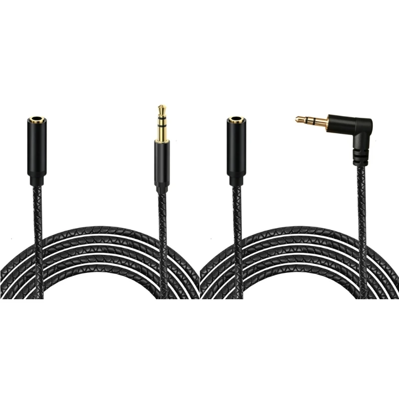 Media Devices Port Cable, Male to Female 3.5 mm Extension Cord for Home 83CF