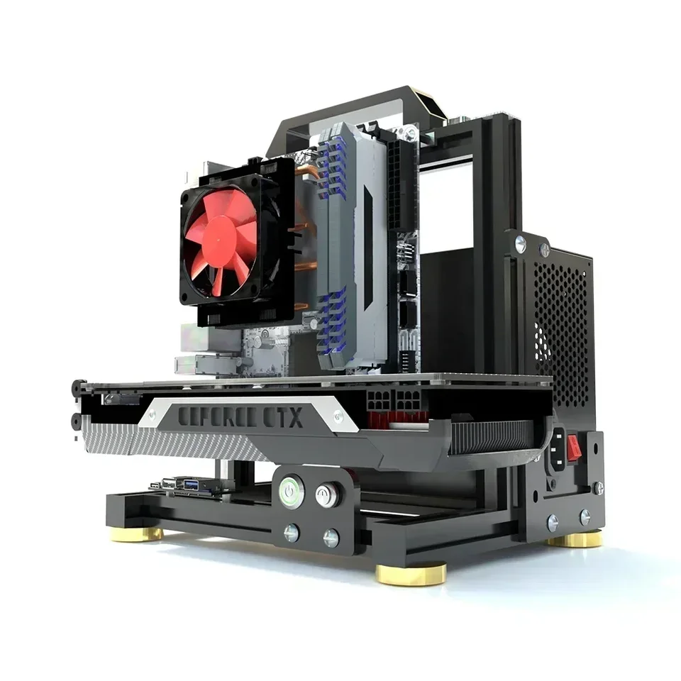 DIY ITX MATX ATX Open PC Case Frame Rack,MOD Creativity Desktop