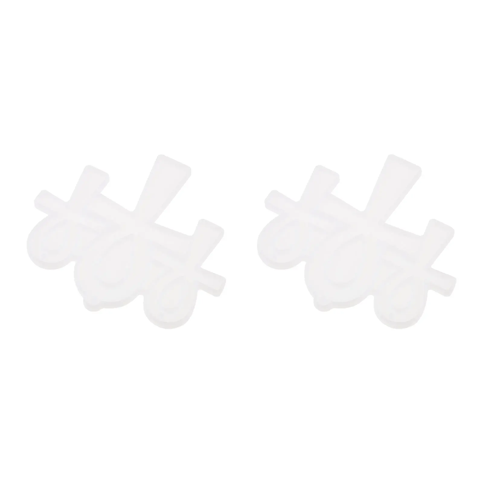 

2Pcs Cross Silicone Pendant Molds Flexible DIY Keychain Charm Mold Craft Making Jewelry Casting Mold for Pendant Earring