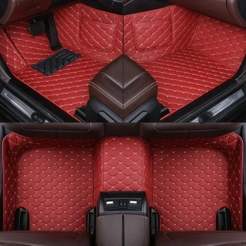 Artificial Leather Full Coverage Car Floor Mats for Fiat 500 500X 2011-2012 Bravo 2008-2012 Freemont 7 Seat Car Accessories