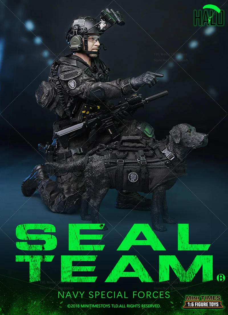 ในสต็อก minitimes ของเล่น M013 1/6 Scale SEAL คอมมานโดทีมทหารสุนัข Operator 12 นิ้วชุด Action Figure ทหารของเล่น
