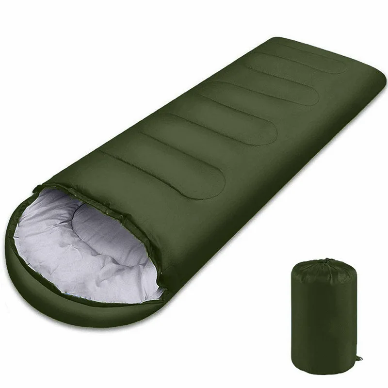 Goose down sleeping bag minus 40 degrees outdoor camping envelope adult four seasons travel thickened camping hollow cotton