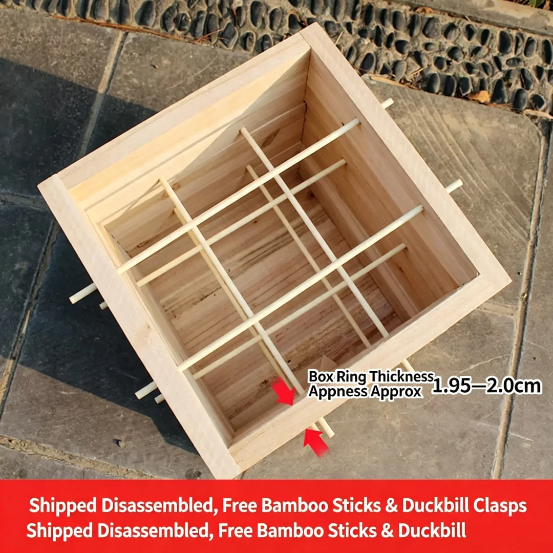 Thickened Split Type Grid Beehive for Chinese Honey Bees, Soil Breeding Bee Attracting Box Bucket, Full Set Beekeeping Equipment