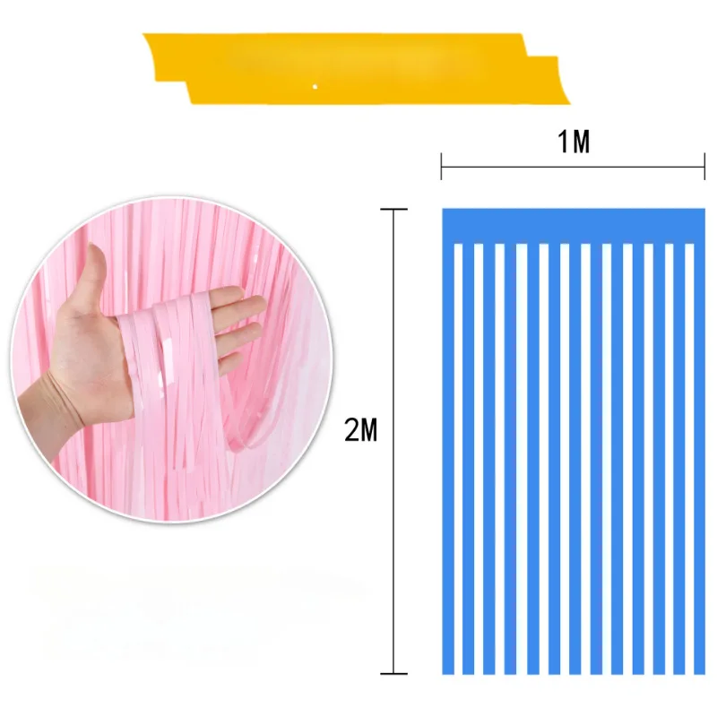 2 * 1M كارون قوس قزح حفلة عيد ميلاد الزفاف المشاركة حائط الخلفية الديكور التصوير الدعائم