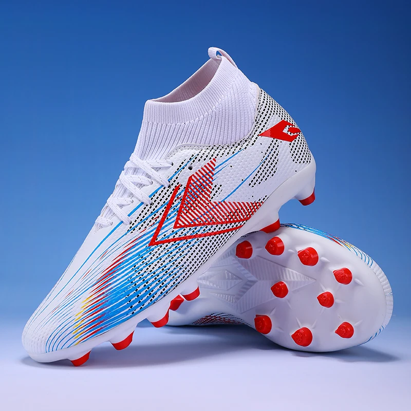 

2026 New Professional Men Woman Sock Football Boots Top Quality Sports Indoor Football Shoe Soccer Trainers Gym Shoe 35-47