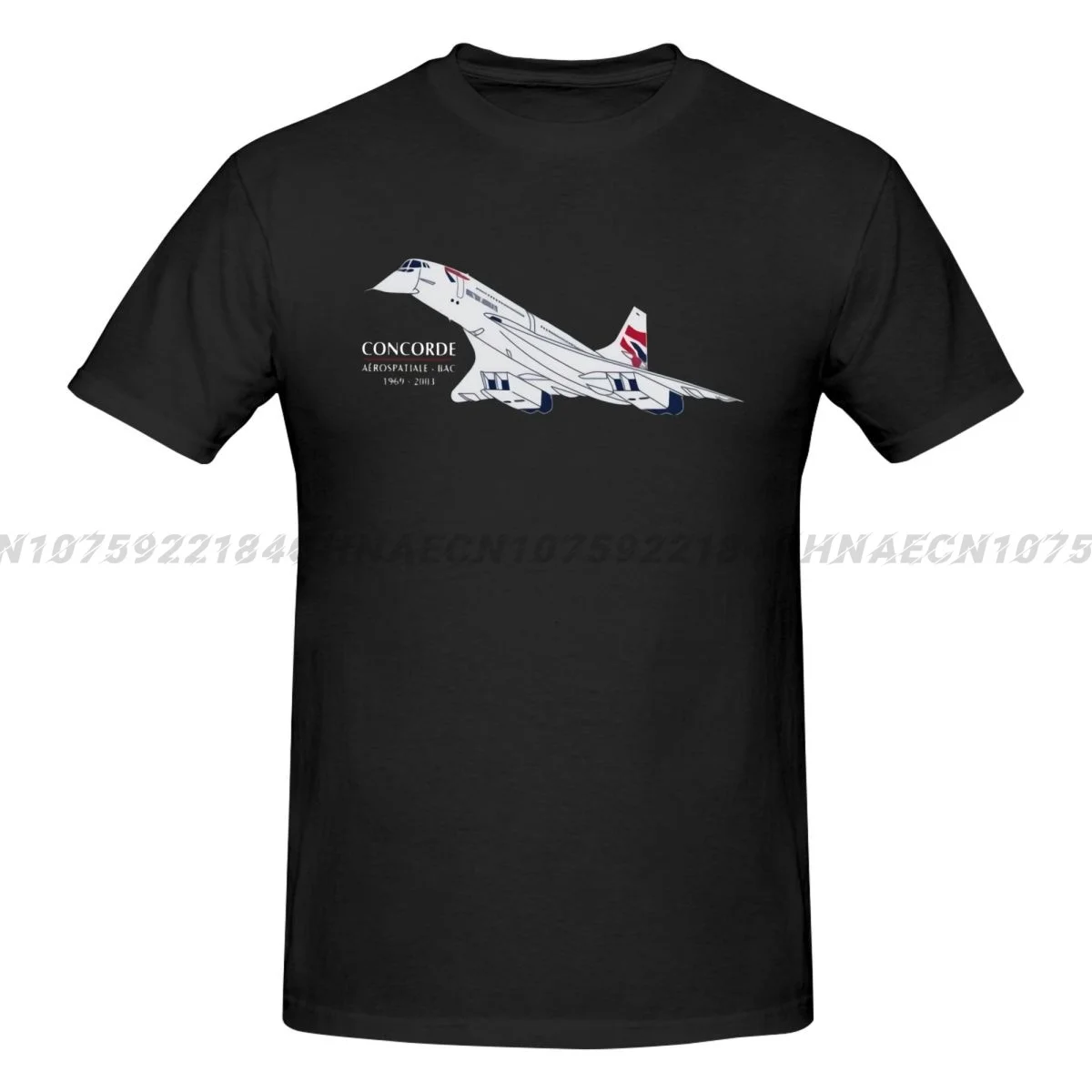 2024 Hot Sale New Men'S T Shirt Cartoon Hip Hop Shirt Aeroclassic Aviation Concorde High Quality Men T Shirts