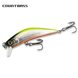 Countbass Sinking Minnow Hard Lure 57mm 1-27/32, 4.8g 11/64 oz. Dive 1m 3.3ft Hardbaits, Trout Fishing Bait Wobblers
