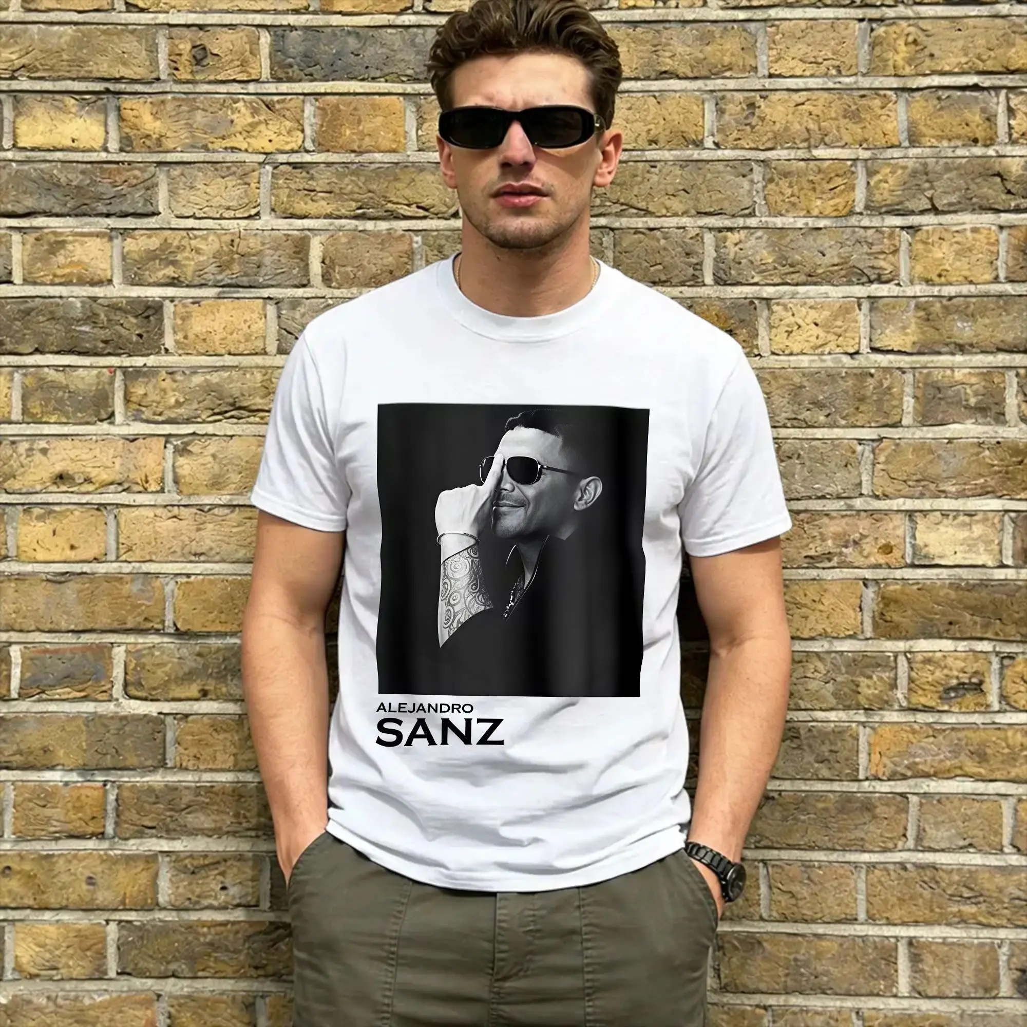 Alejandro Sanzs 100 Cotton T-Shirt For Male Beach Y AHORA QUÉ Tour 2026 Vintage T-Shirts O-Neck Harajuku Tee Shirt Big Size