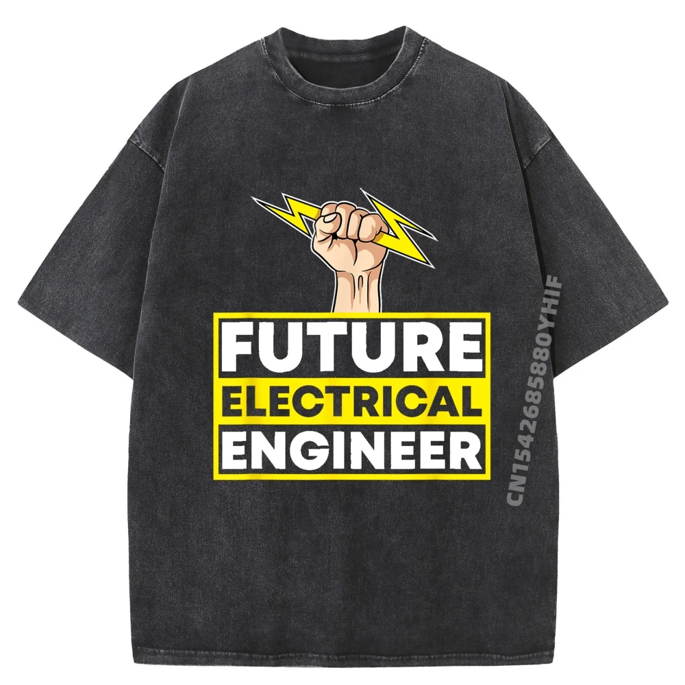

Предупреждение Электротехника Электротехника Простые футболки Оптовая продажа Футболки Мужская иллюстрация Стираная одежда