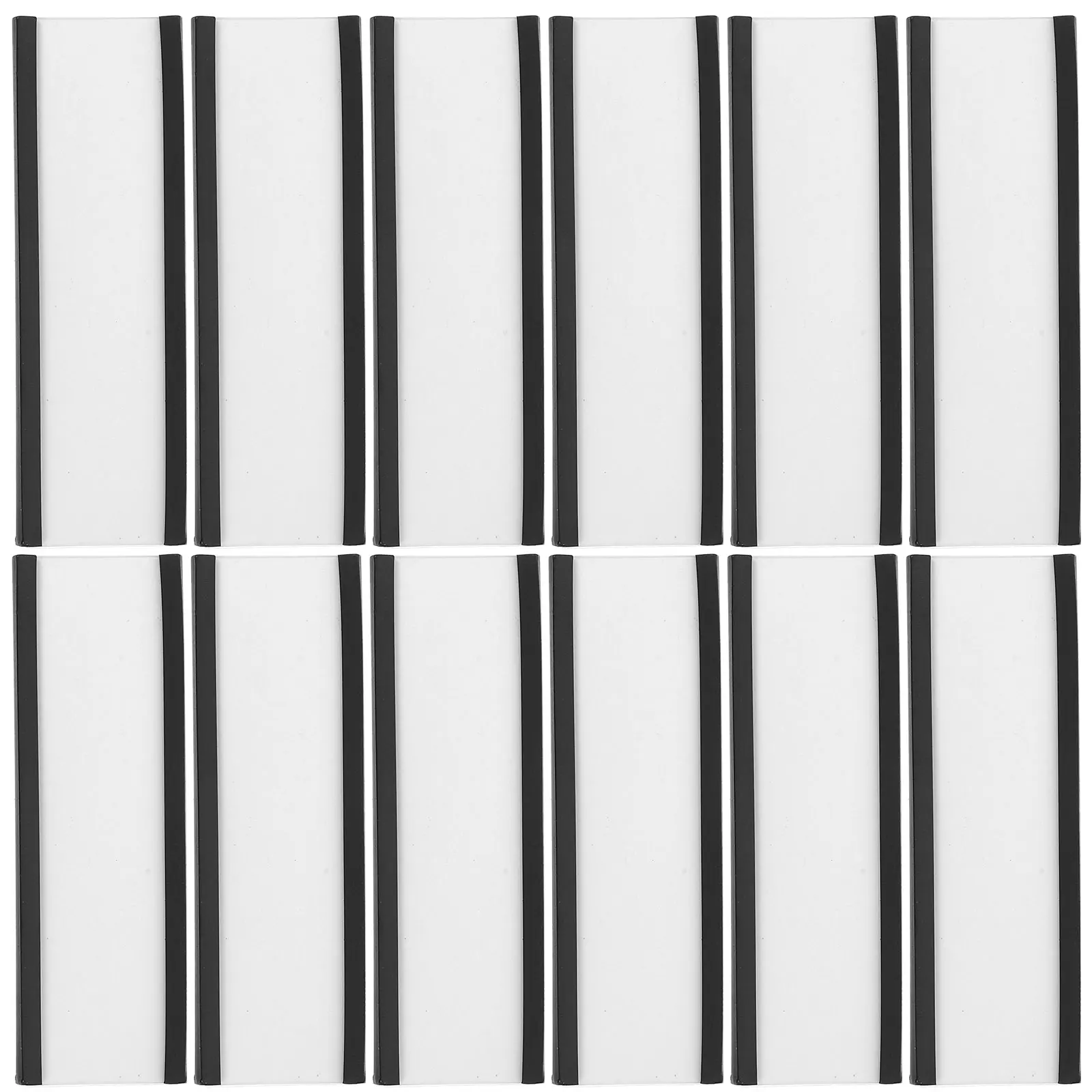 30pcs Label Holders Clear Movable Shelf Tags for Warehouse Organization Office Use Excellent Quality Long Term