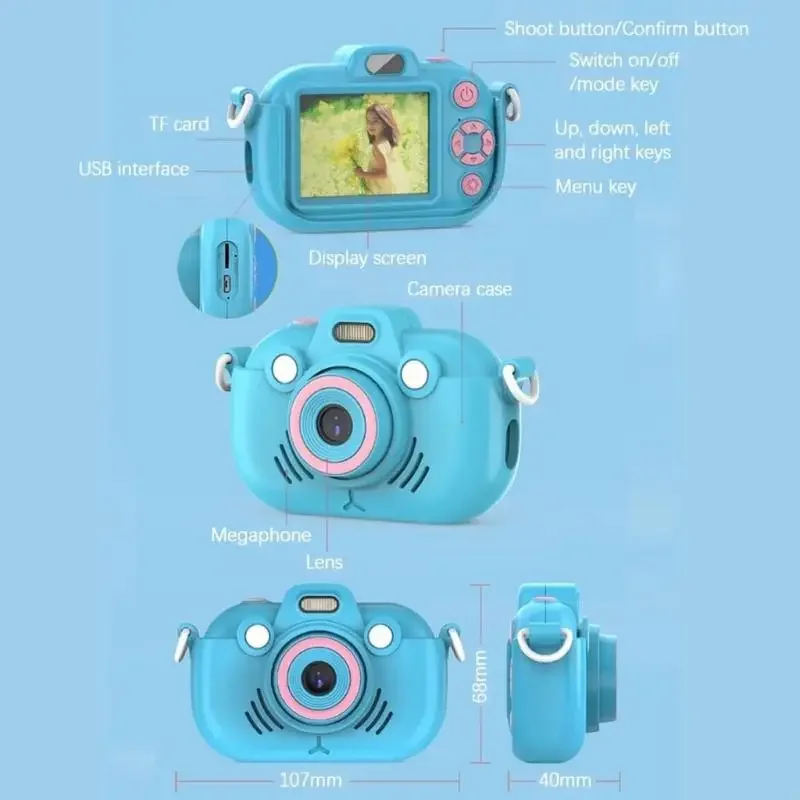 

Everyday Carry Camera Compact Design Long Recording Time Durable ABS Construction Perfect Surprise Gift 15UB