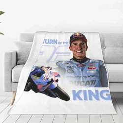 Flannel Blanket Quality Soft Warm Motorcycle Racer Athlete Glory Throw Blanket Winter Travel Chair Funny Bedspread