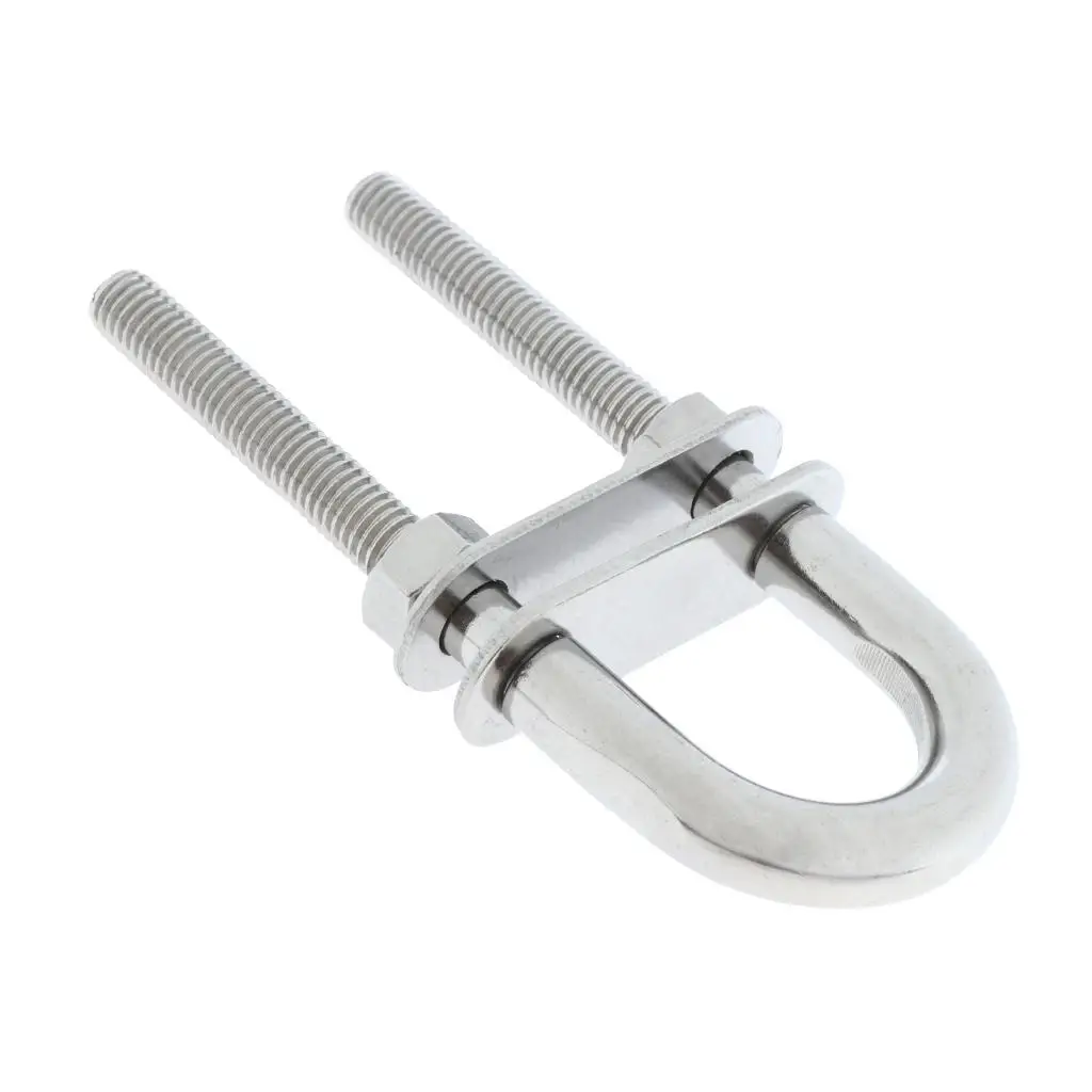 304 Stainle Steel Marine-Grade，M8×100 Bow Stern Eye, U-Bolt, Boat Hardware