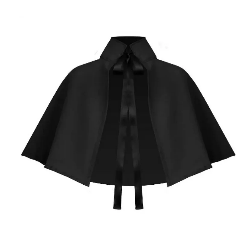 Unisex Short Thin Hooded Cape Cosplay Stage Costume Cloak for Men Women Kids Party Daily Wear 6