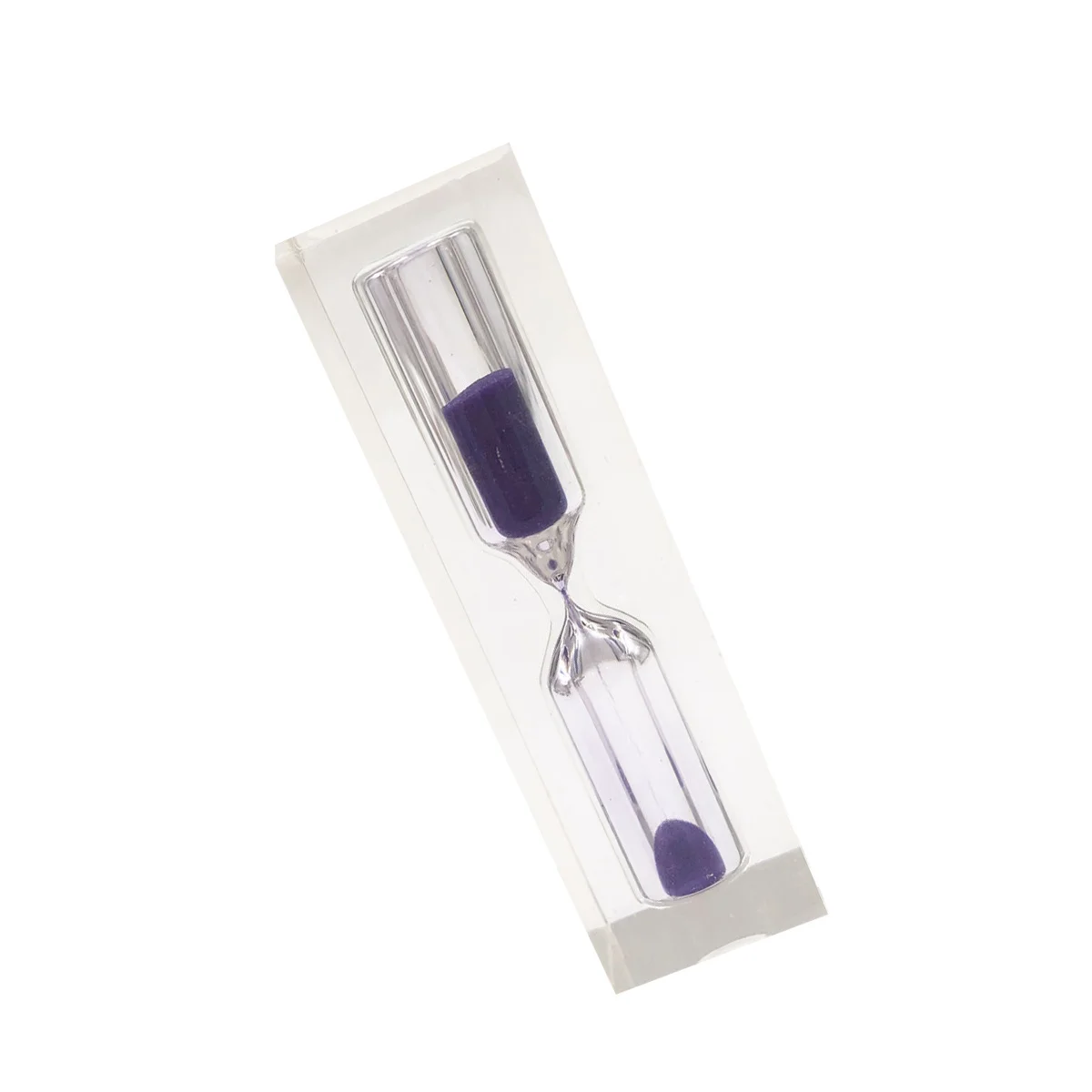 

3 Minutes Purple Sand Hourglass Decorative Crystal Sandglass Practical for Kids Toothbrushing Timer Sandglass Sand Clock