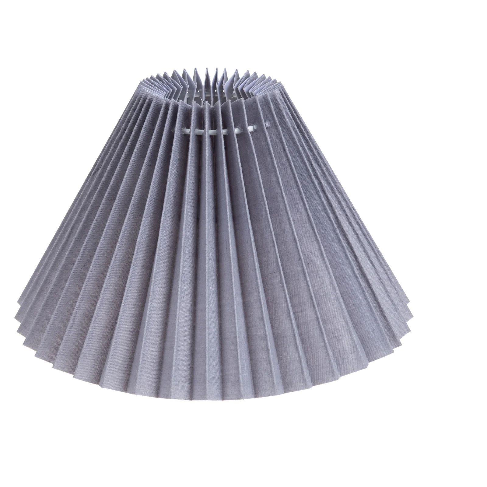

Round Lampshade Cover Pleated Design Modern Small Table Light Shades Desk Lamp Shade Foldable Dustproof E27 Socket
