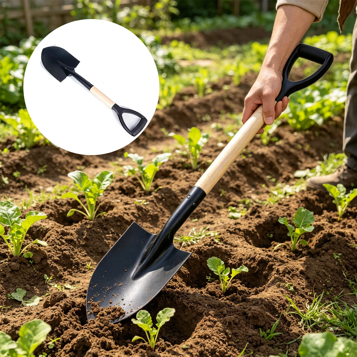 Manganese Steel Gardening Digging Outdoor Beach Camping Shovel Soil Shovels Hand Seedling Large Garden Beche Farming Iron Sand