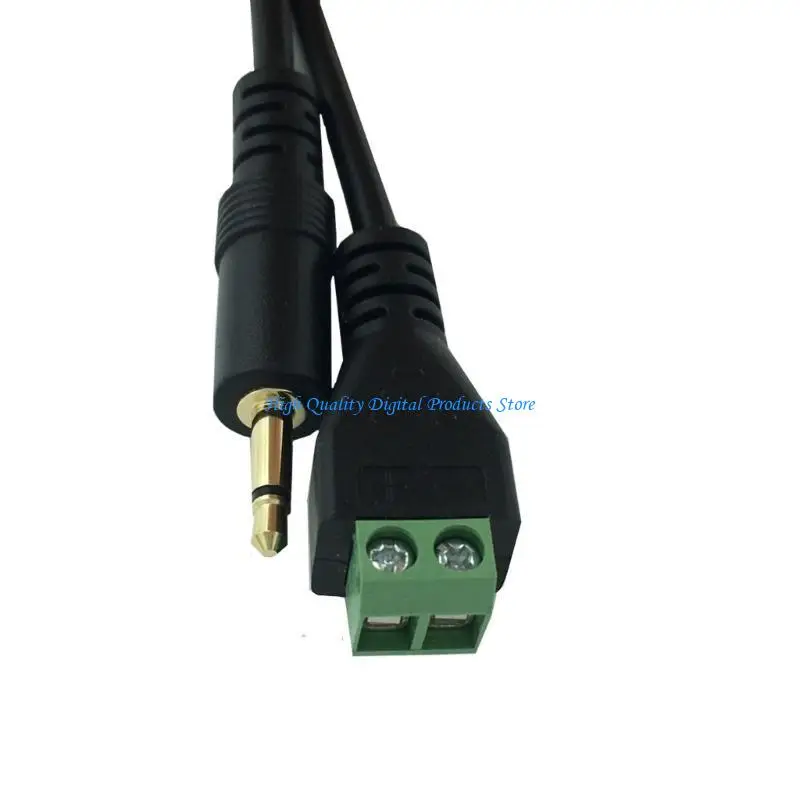 u2je 3.5mm tsmono男性から2ピンのネジ端子端子補助ヘッドフォンバラムケーブル