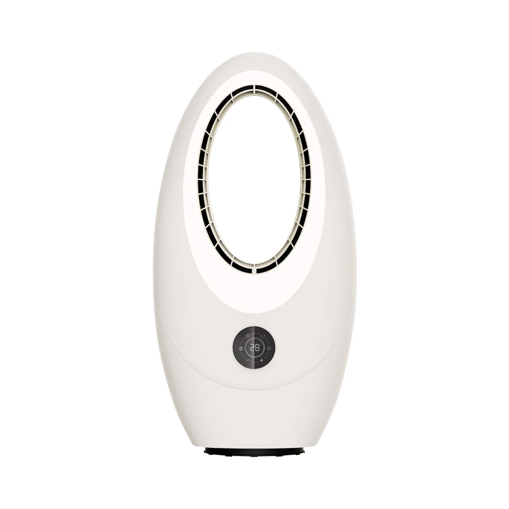 Calentador de ventilador eléctrico portátil sin aspas de 2000W para oficina, hogar, dormitorio, independiente con cable calefactor de protección contra sobrecalentamiento