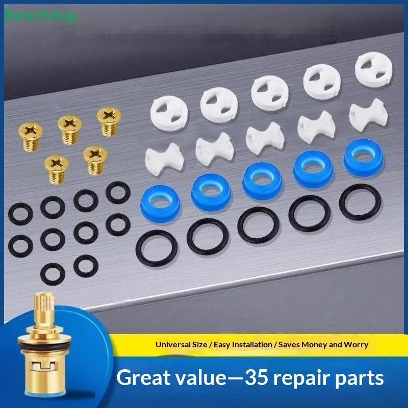 〔Y〕Universal Faucet Valve Core Repair Kit Rubber Sealing Gasket O Ring Replacement Parts For Kitchen Bathroom Tap Maintenance