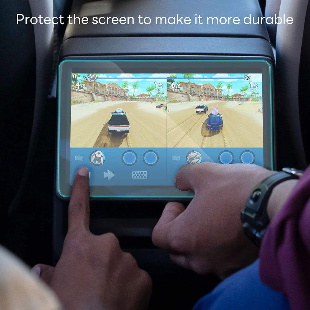 Film protecteur en verre trempé pour le nouveau modèle Tesla Y Launch 2025 modèle 3 Highland 2024, protection de commande centrale de rangée arrière