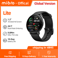 Mibro Watch Lite Global Version AMOLED Screen IP68 Waterproof Heart Rate Monitoring iOS Android Compatible Men Women Smart Watch