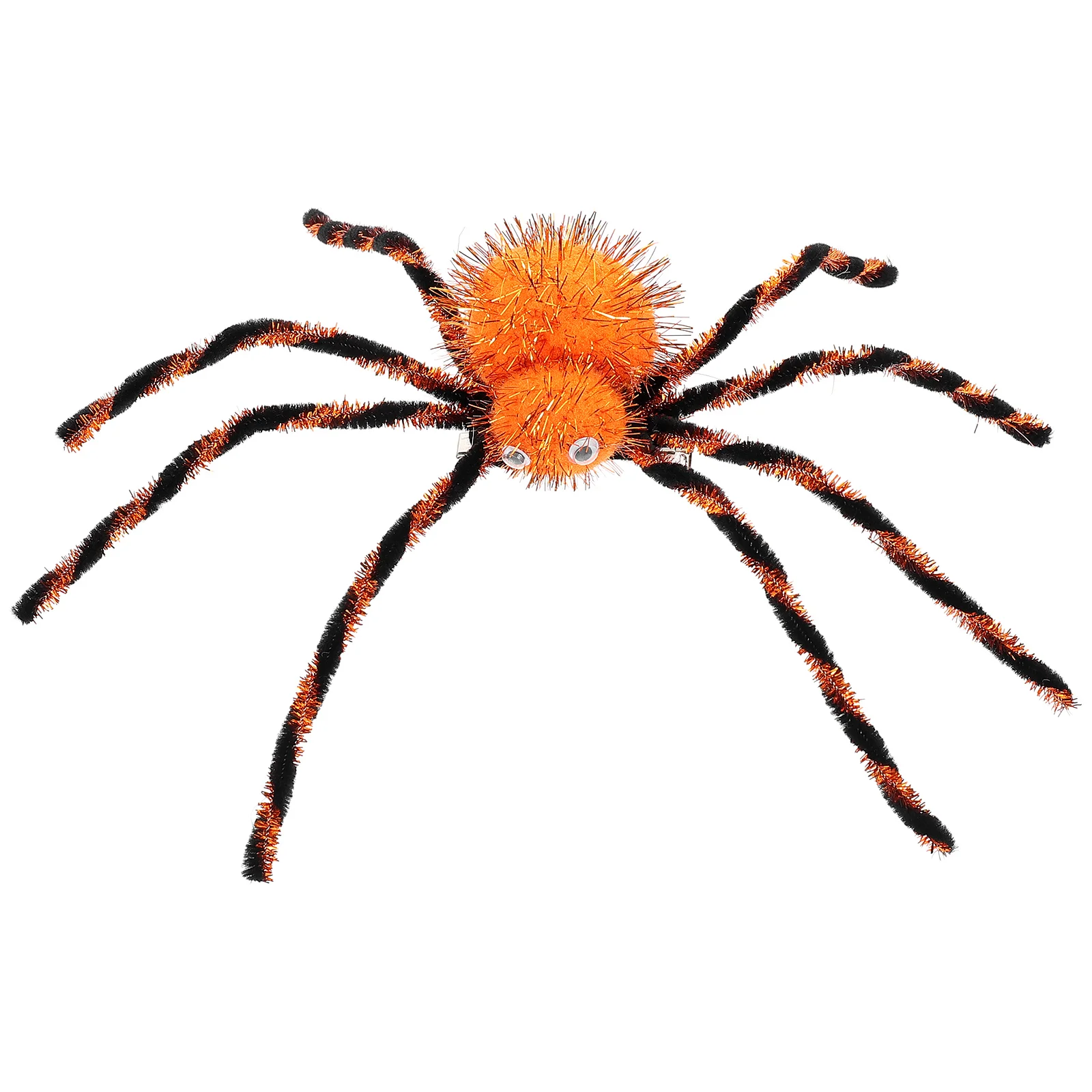 Hair Barrettes Spider Hairpin Cosplay Costume Party Accessory Girls Clip Headgear Decorative Carnival Orange Large