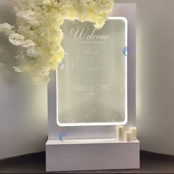 Customization.Wholesale LED Light Indoor Wedding Floor Fountain Glass Waterfall Wall for Indoor Decorations Watering Feature